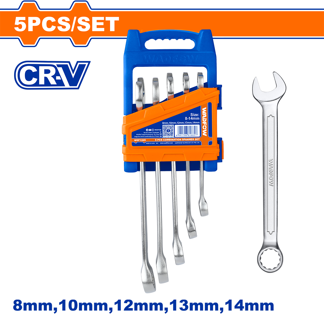 5 Pcs combination spanner set WSP1205