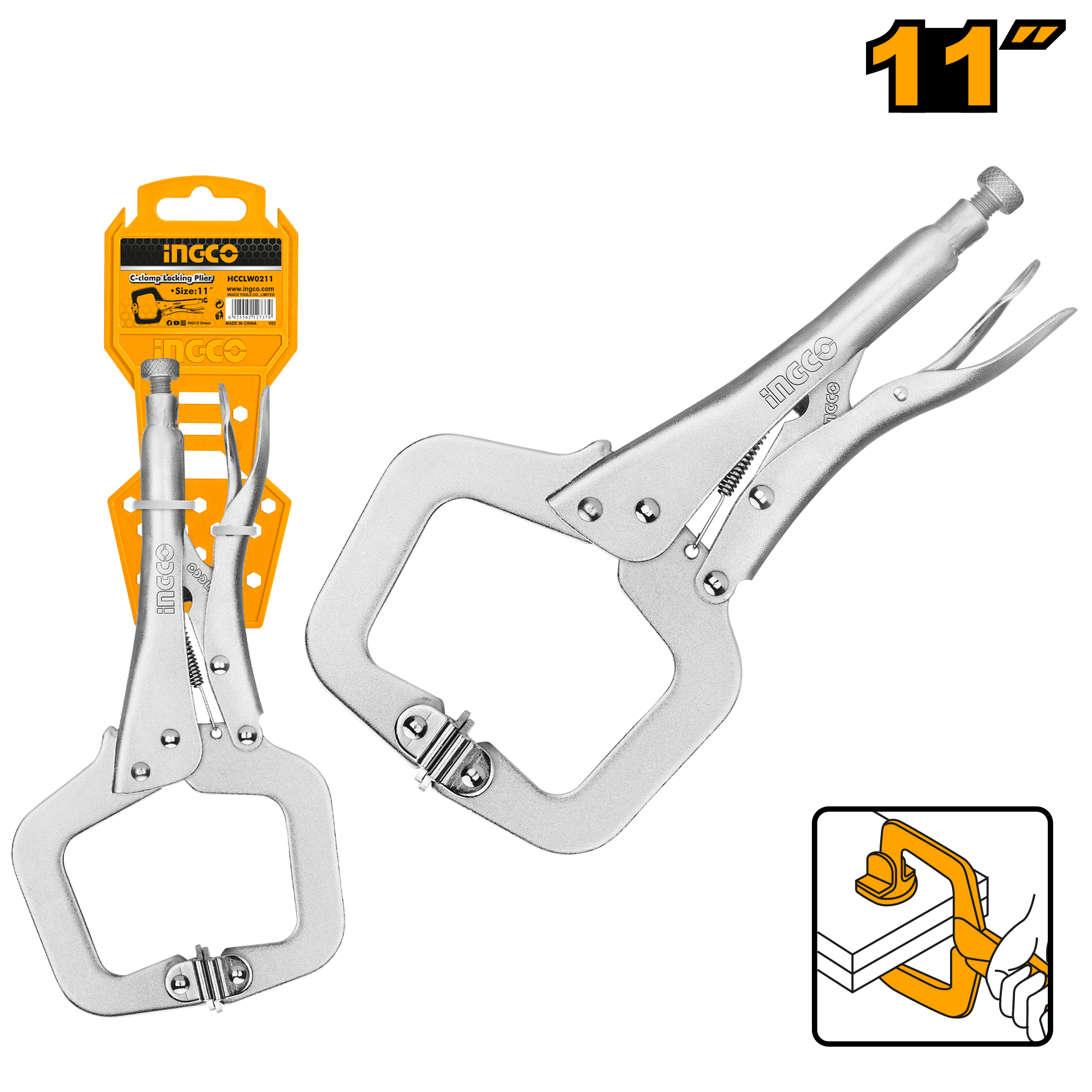 C-Clamp Locking Plier 11″ HCCLW0211