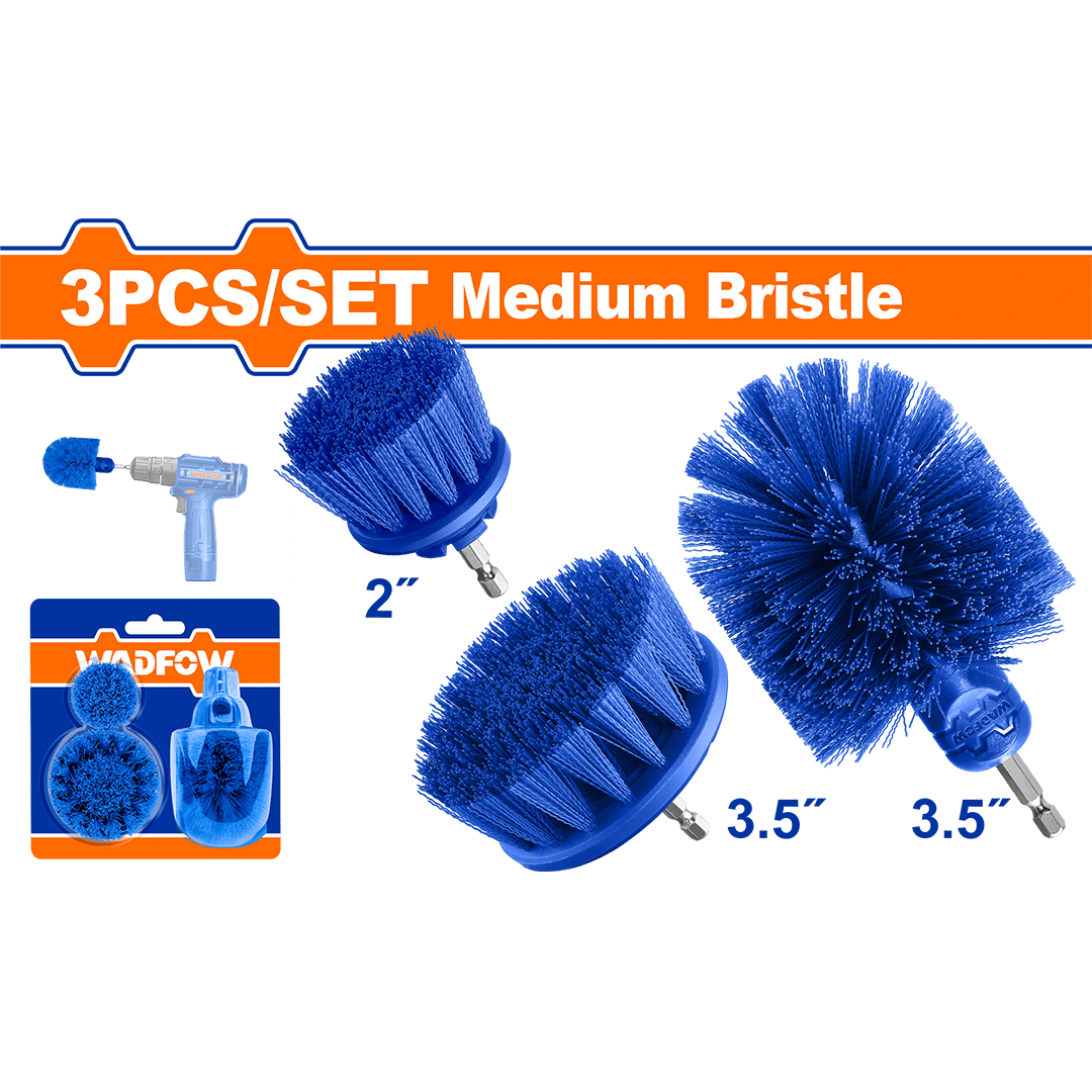 3 Pcs Medium bristle brush set WND2403