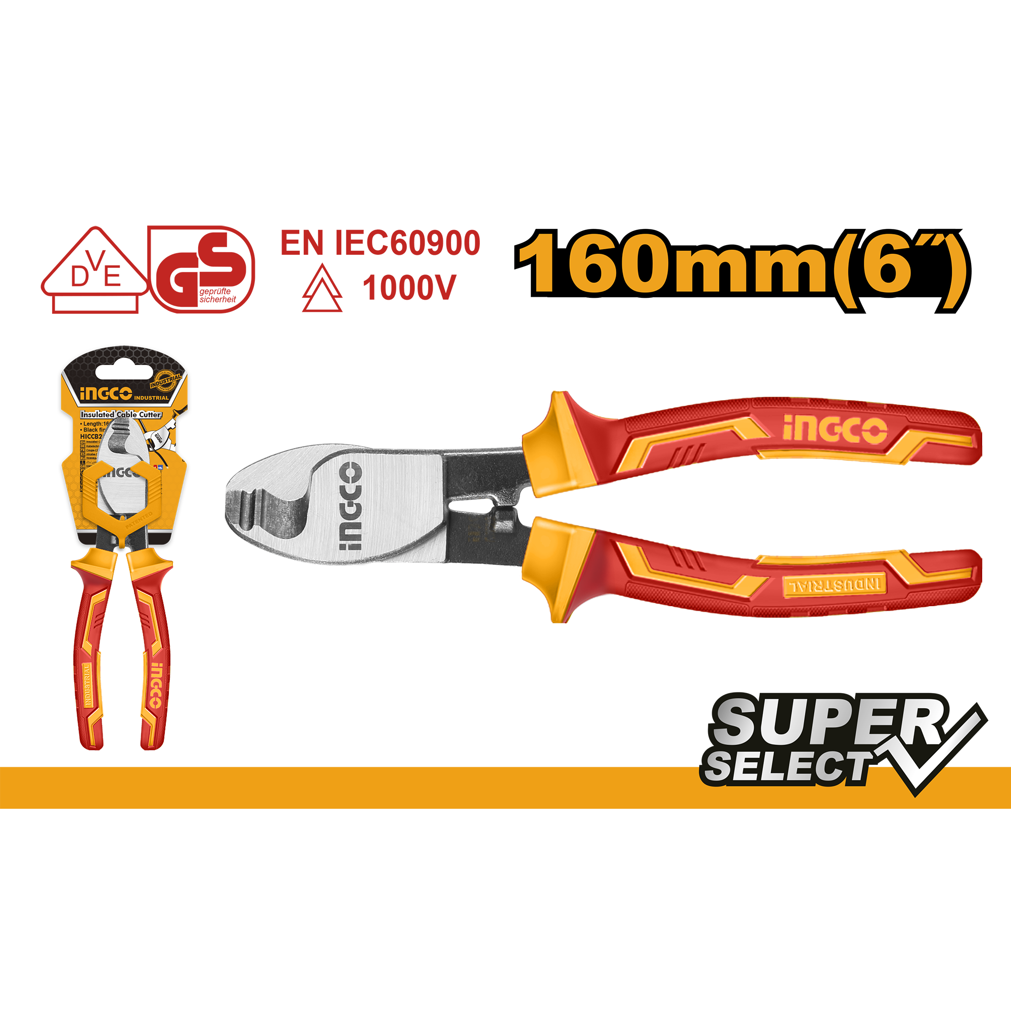 Insulated Cable Cutter 6″/160mm HICCB28160
