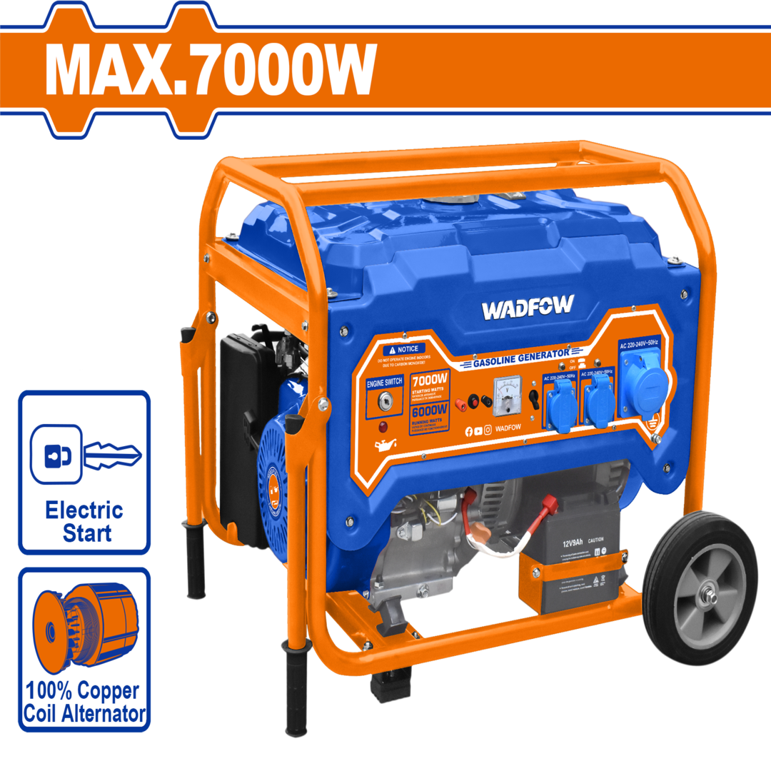 Gasoline generator  Max.output: 7.0kW WGEAA09