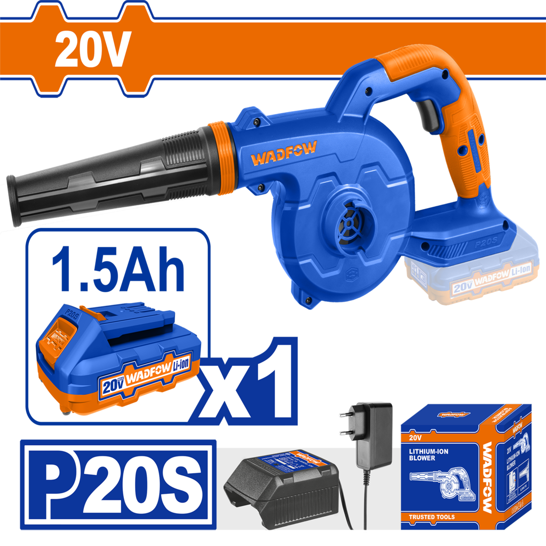 Lithium-ion blower Voltage:20V Air volume: 2.5m^3
WBLP511