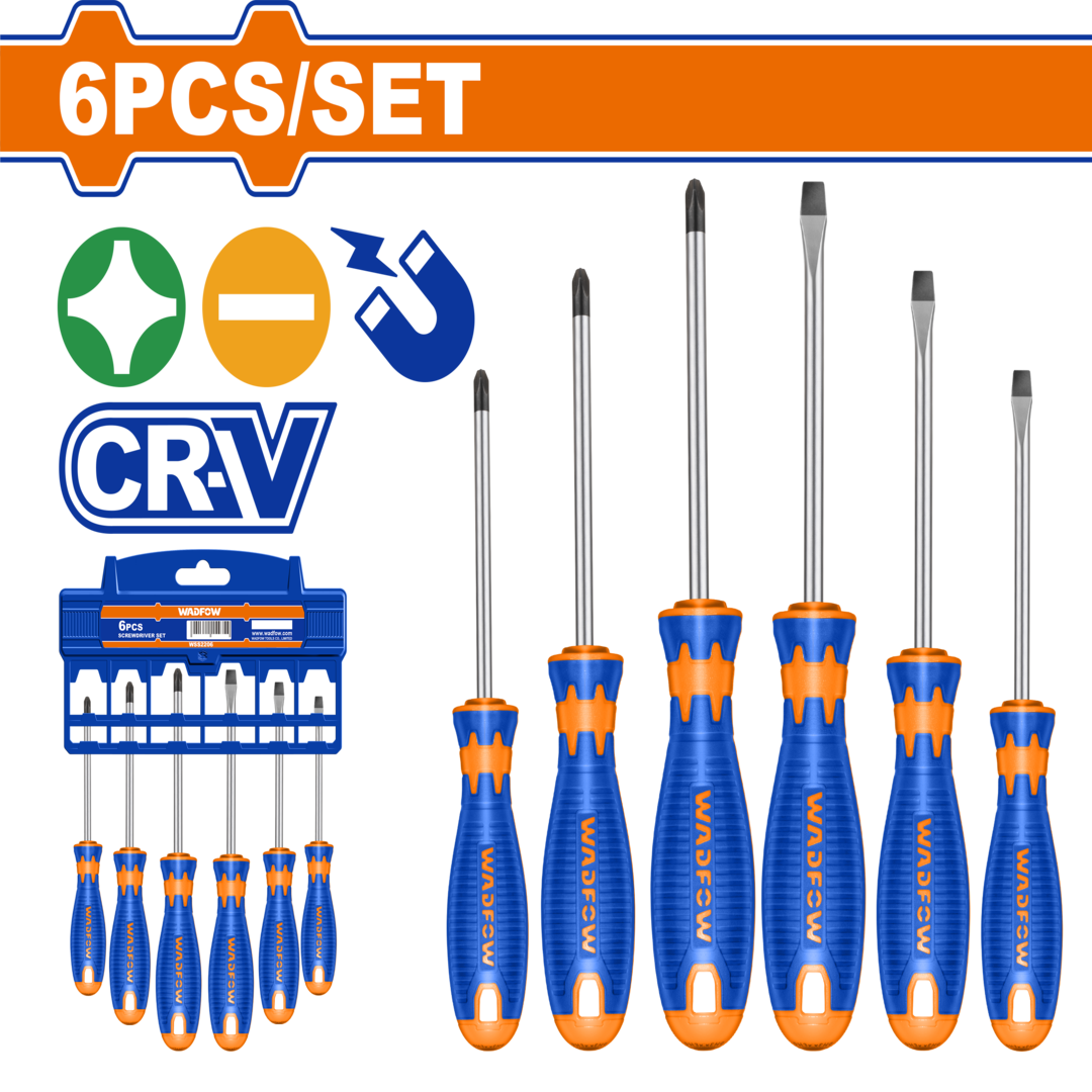 6 Pcs screwdriver set 3SL & 3PH   WSS1206