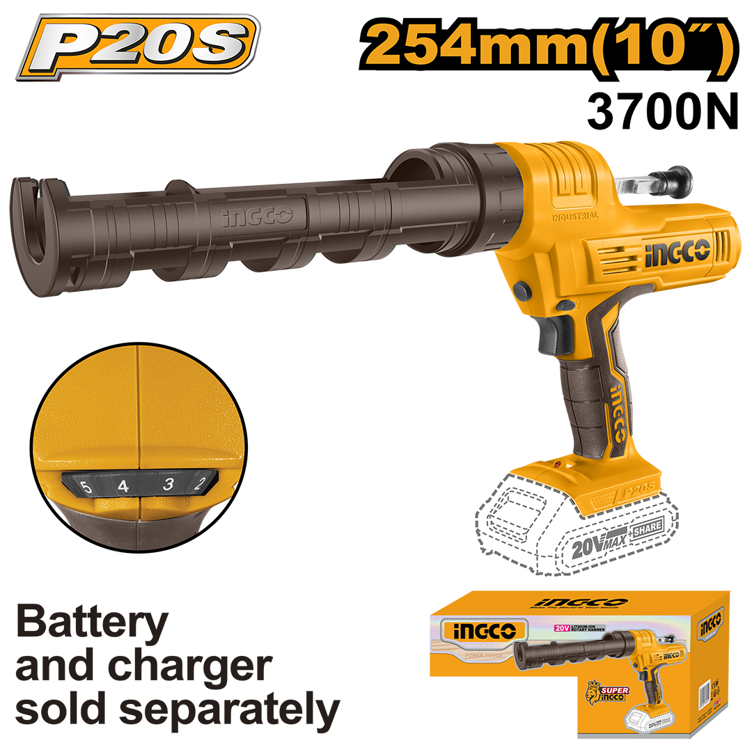 Cordless caulking gun CCGLI2001