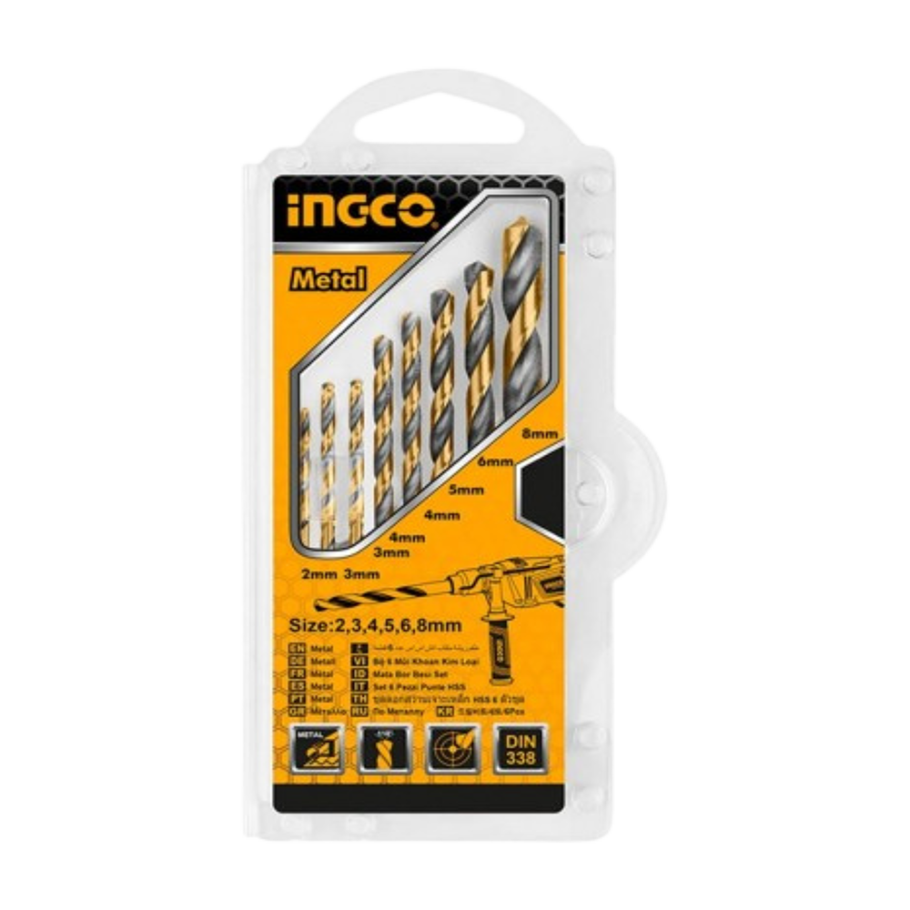 8 Pcs HSS twist drill bits set AKDB0801