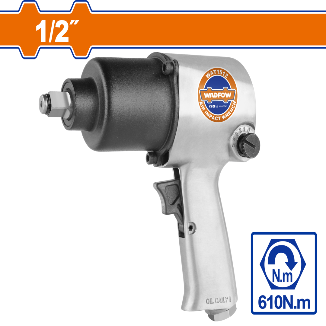 Air impact wrench Square drive: 12.5mm(1/2″) WAT1512