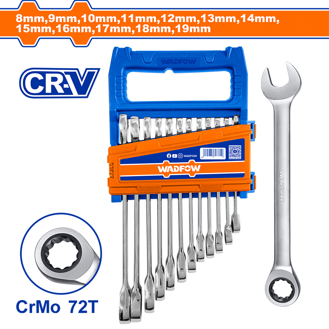 12 Pcs ratchet spanner set WSP4212