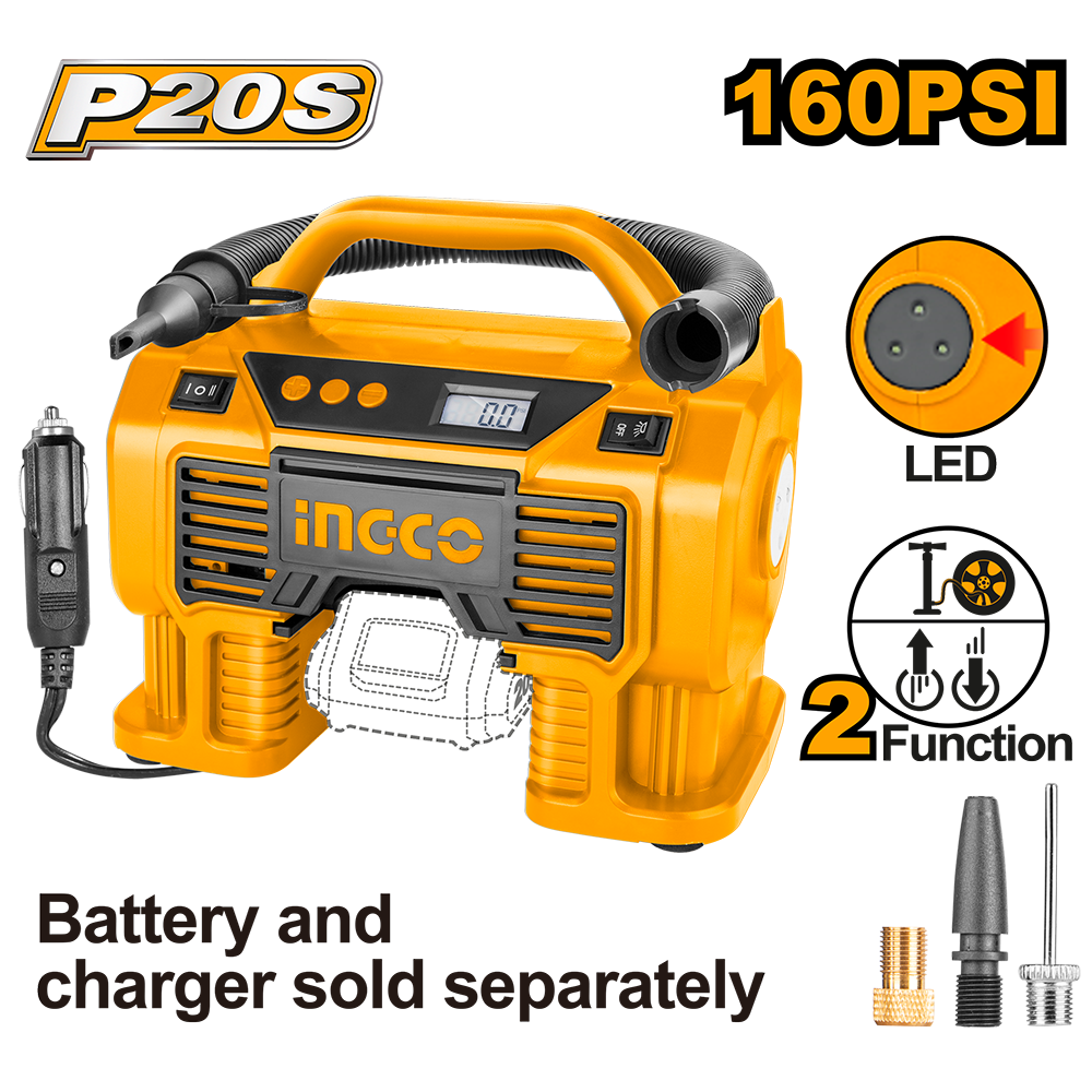 Lithium-Ion auto air compressor CACLI2002