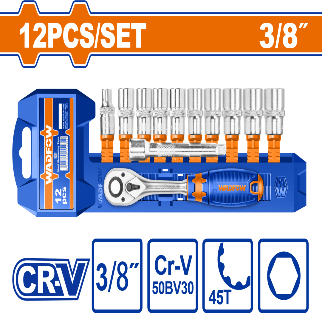 12 Pcs 3/8″ socket set WST3212
