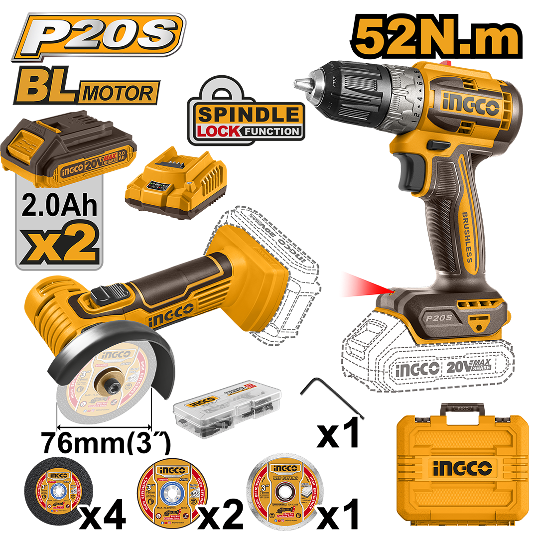 Cordless 2 pcs combo kit CKLI20278