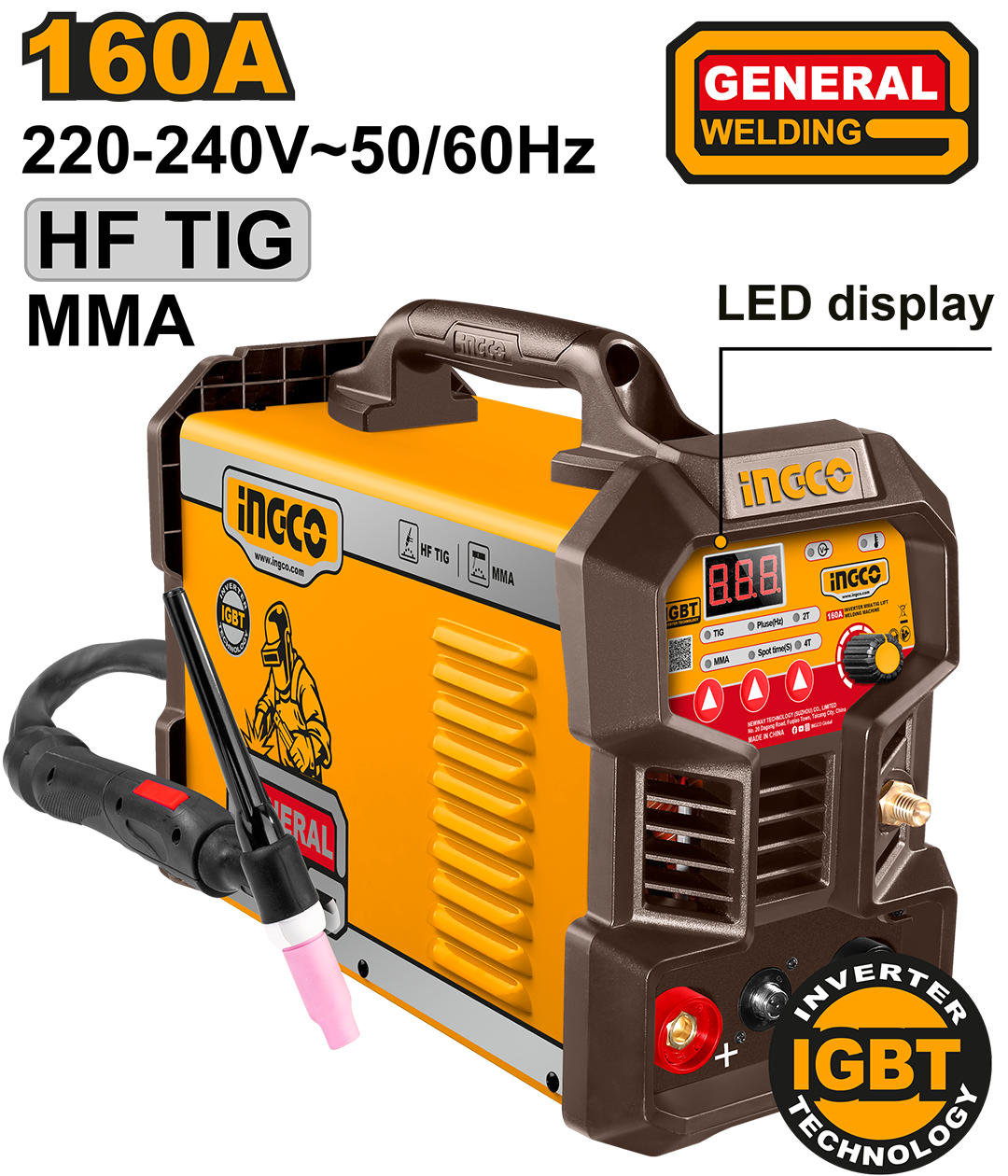 Inverter TIG/MMA welding machine ING-TIG16058