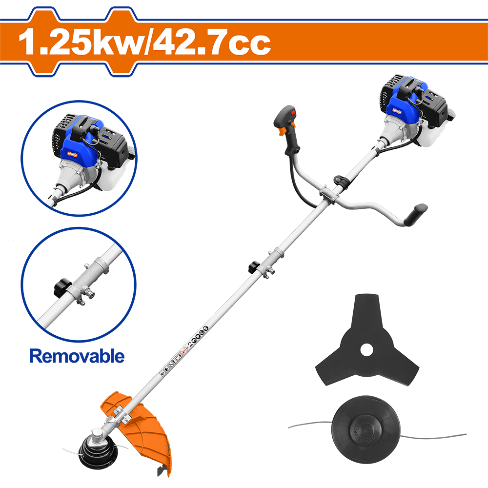 Gasoline grass trimmer and brush cutter WGM2543