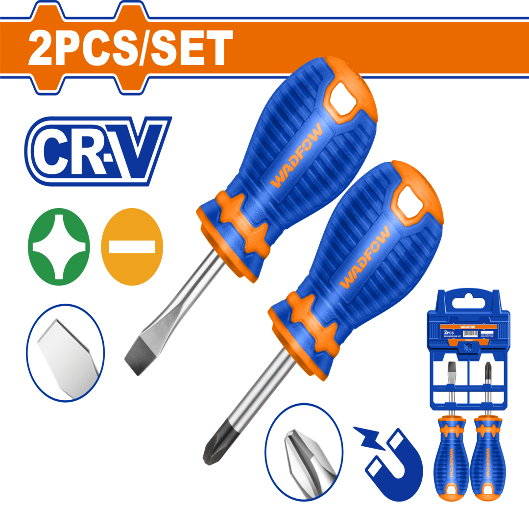 2 Pcs screwdriver set 1SL & 1PH WSS1202