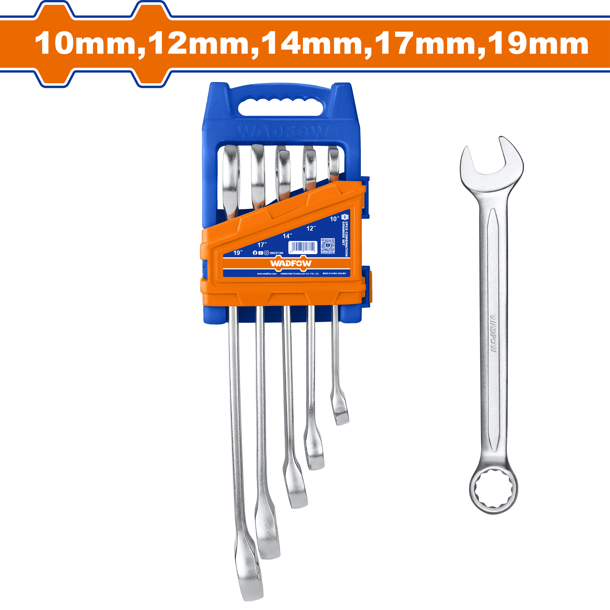 5Pcs combination spanner set WSP1215