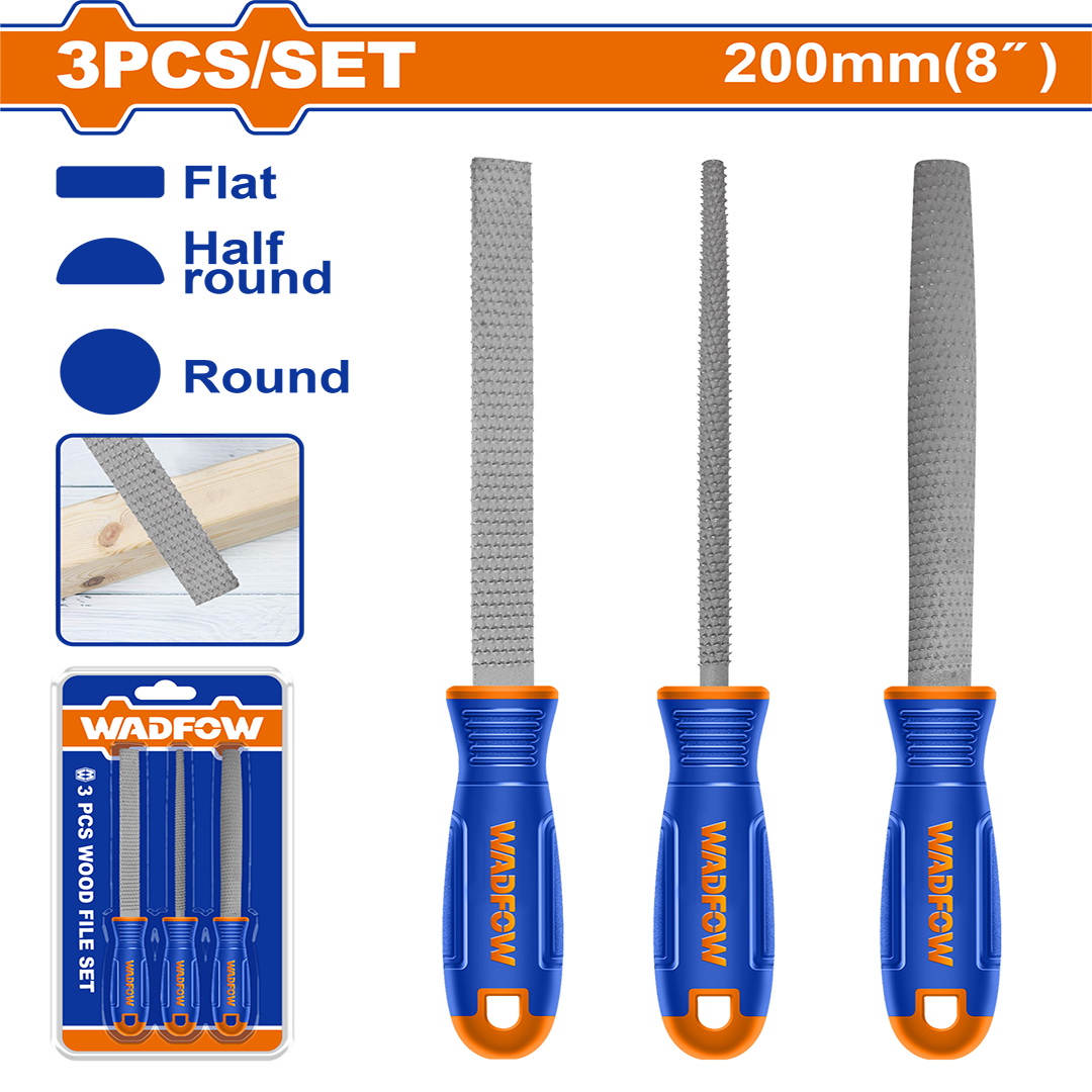 3 Pcs Wood file set WSF1403