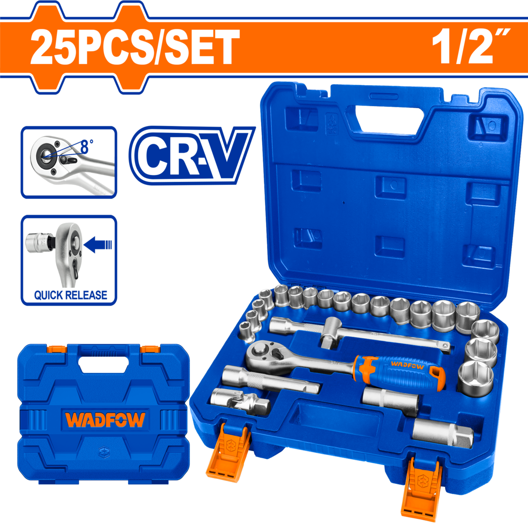 25 Pcs 1/2″ socket set WST2D25