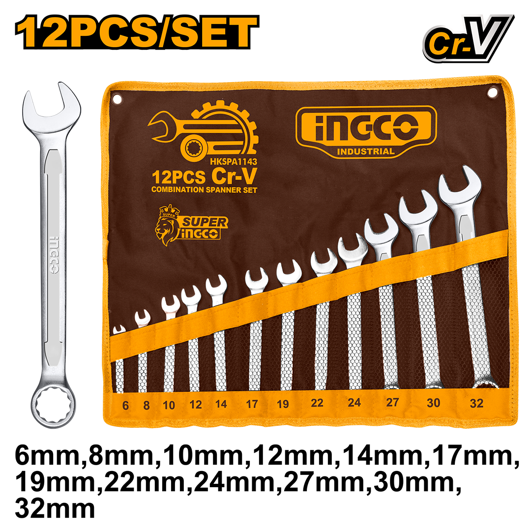 12Pcs Combination spanner set HKSPA1143