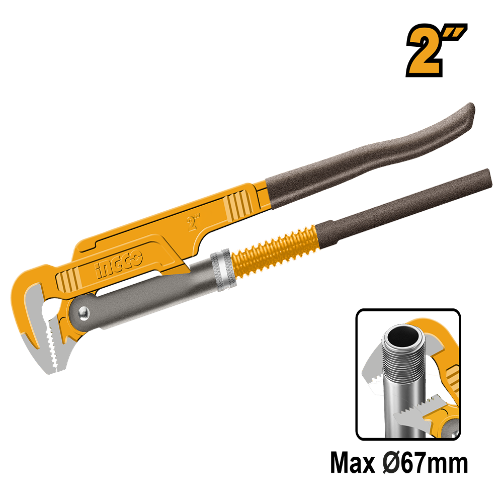 90? Heavy duty swedish pipe wrench HPW04021
