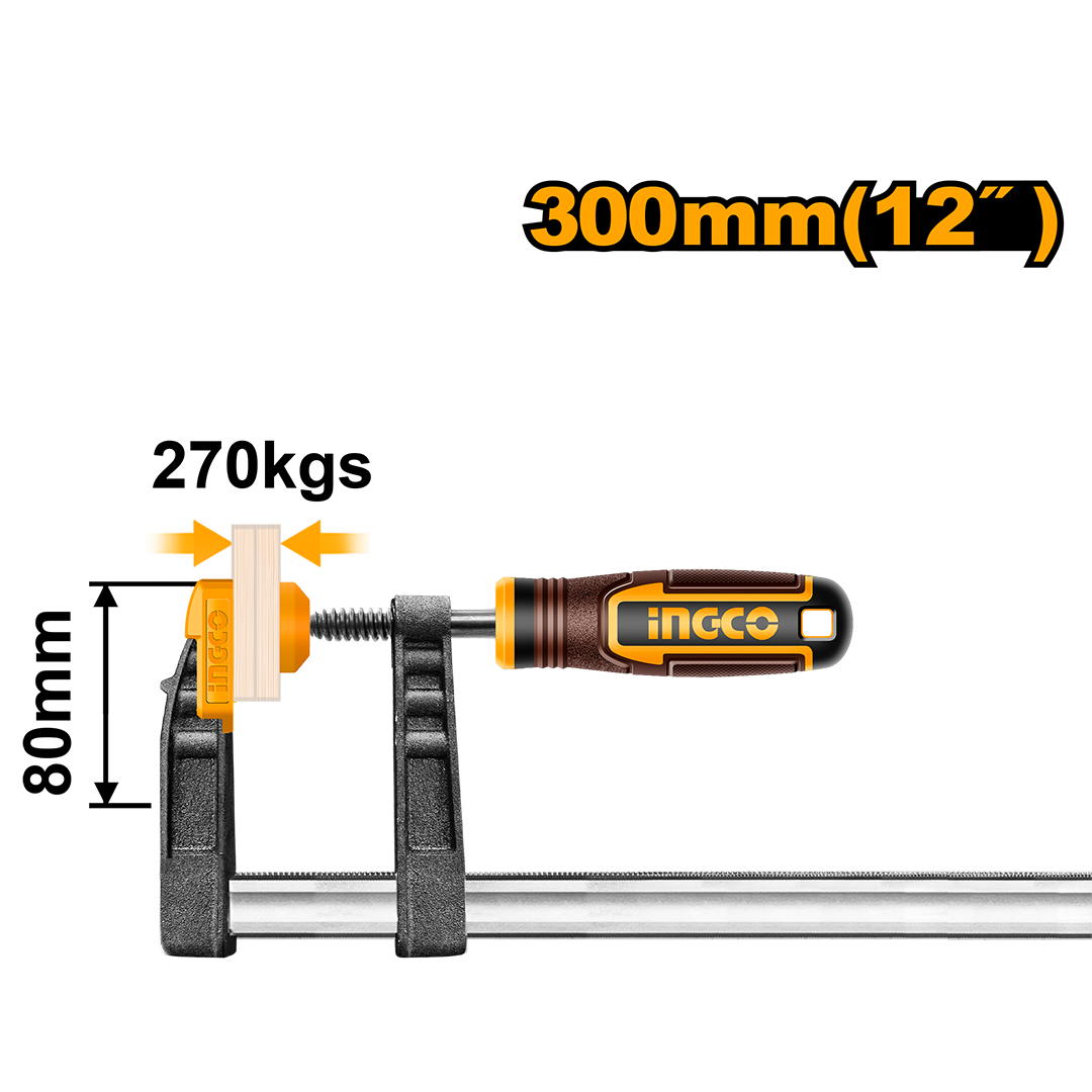 F clamp with plastic handle HFC020802