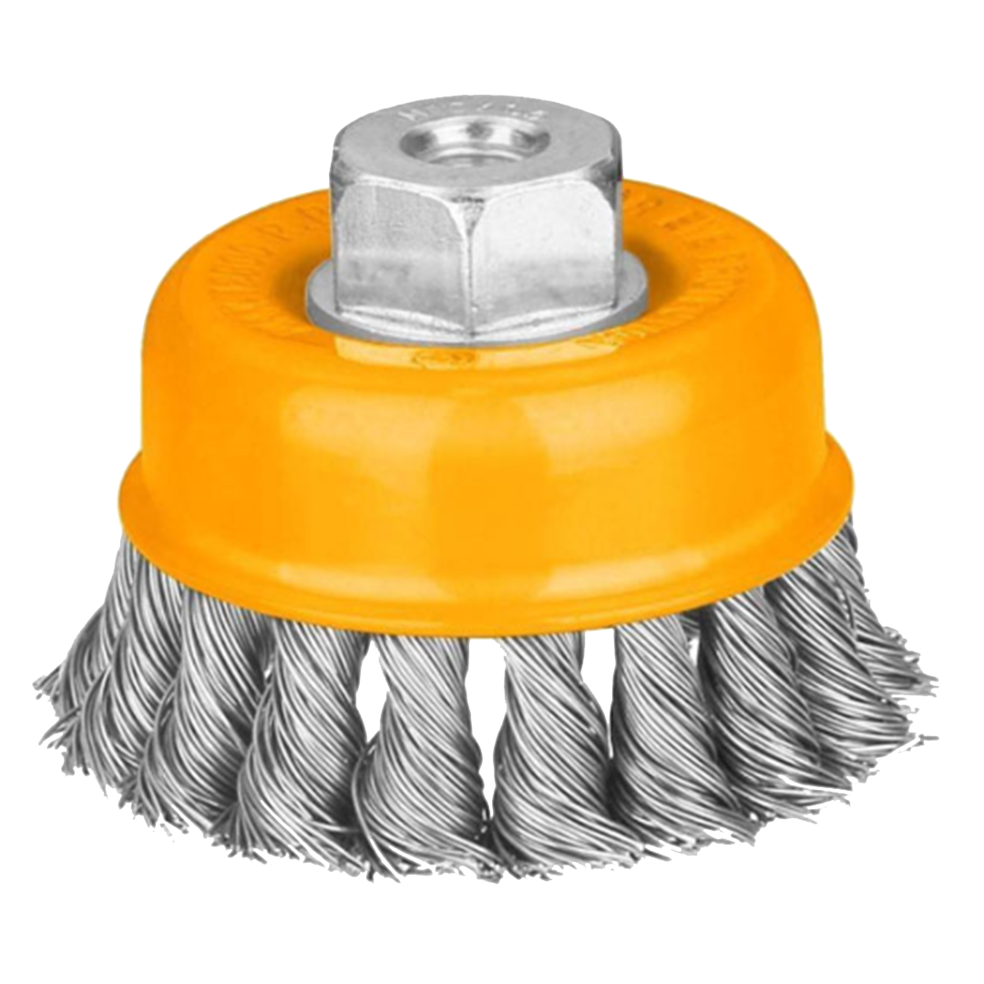 Cup wire brush with nut WB11001