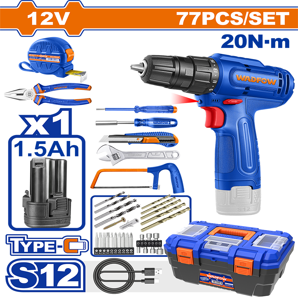 77 Pcs tools set WDT4B77