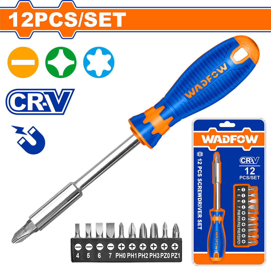 12 Pcs Screwdriver bits set WSS1612