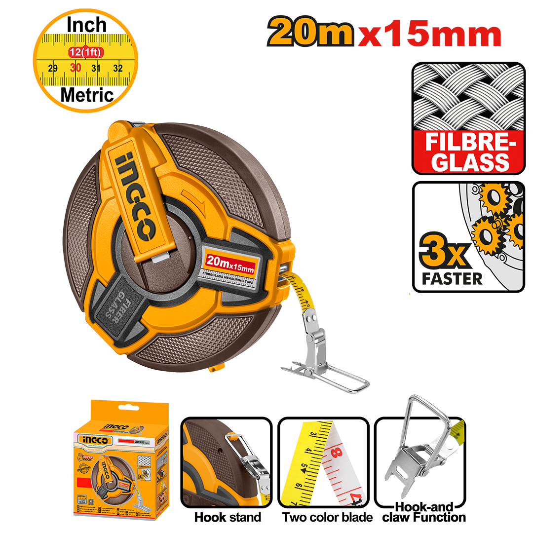Fibreglass measuring tape HFMT1820