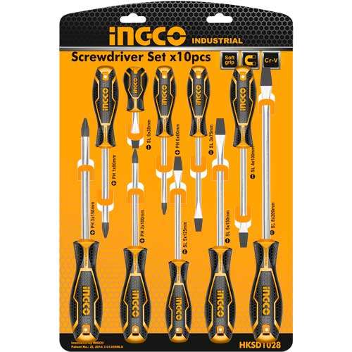 10 Pcs Screwdriver Set HKSD1028