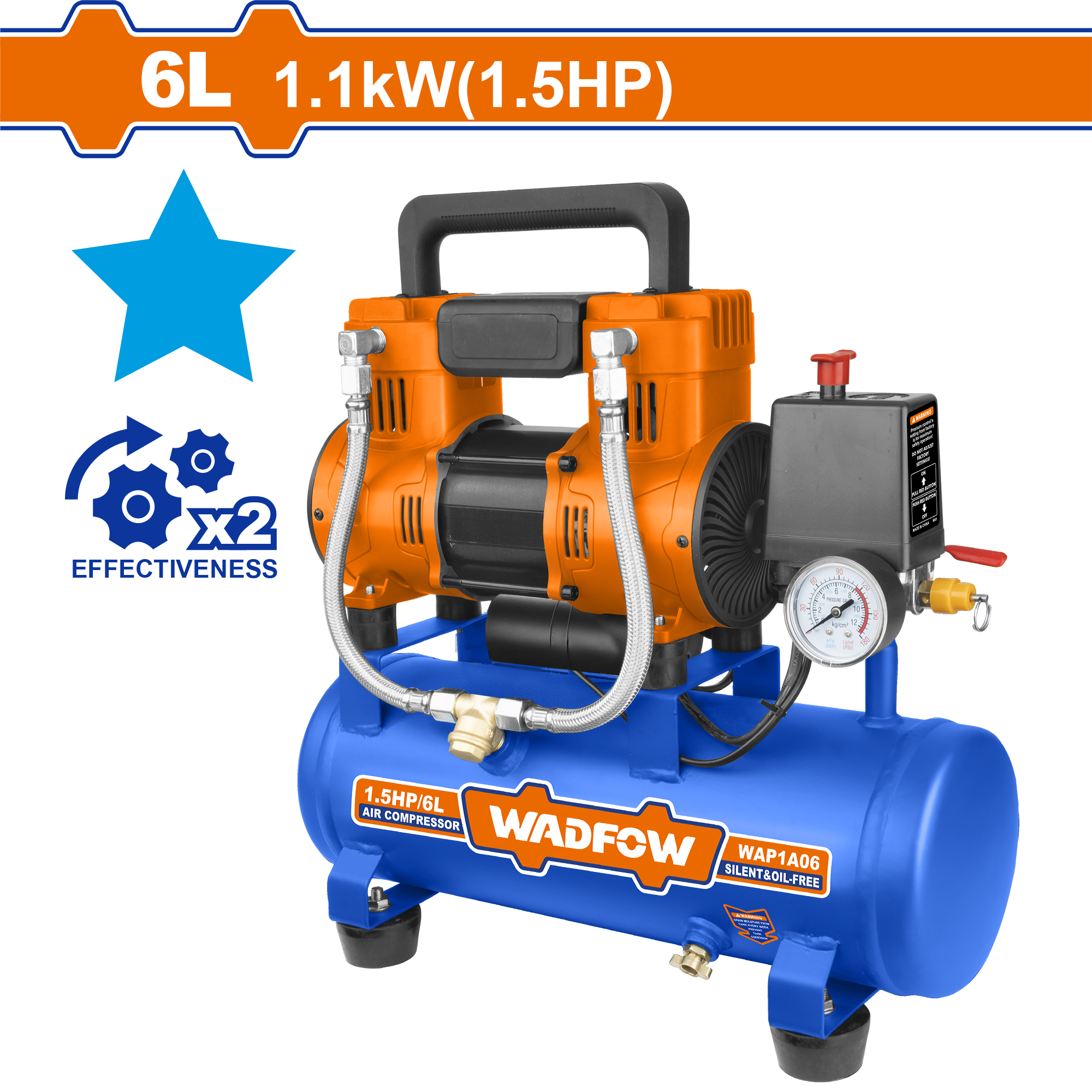 Air compressor Input power:1100W  WAP1A06