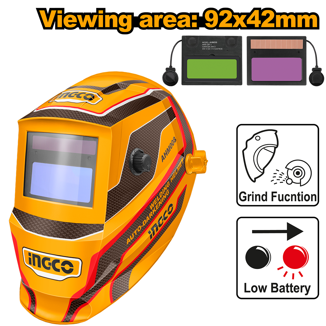 Auto-darkening welding helmet AHM008