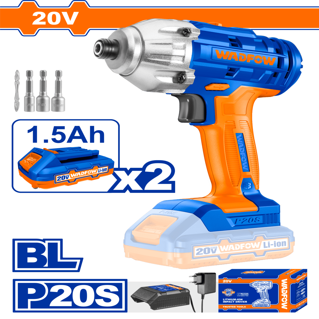 Lithium-ion impact driver Voltage:20V Hex shank:1/4″ WCD2512