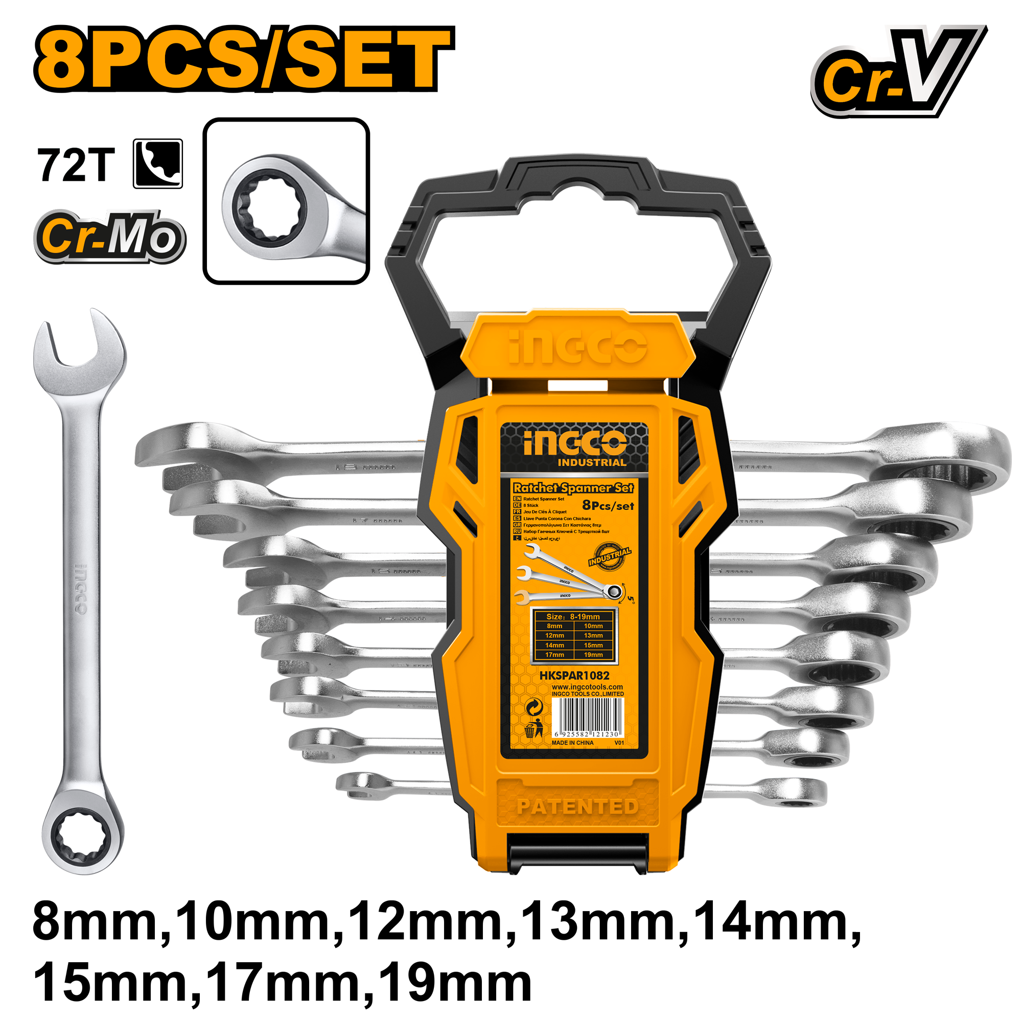 Ratchet Spanner Set HKSPAR1082