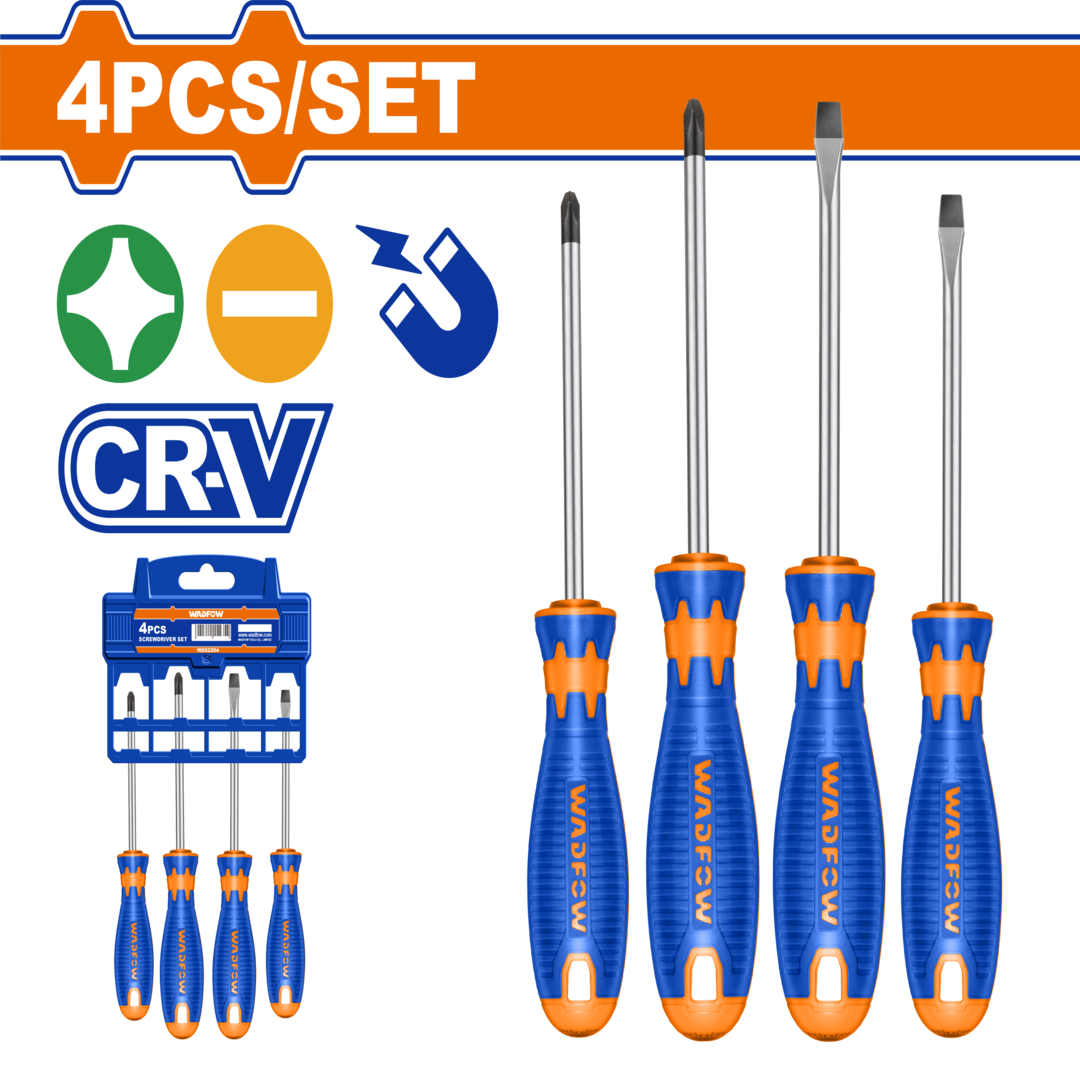 4 Pcs screwdriver set  2SL & 2PH   WSS1204