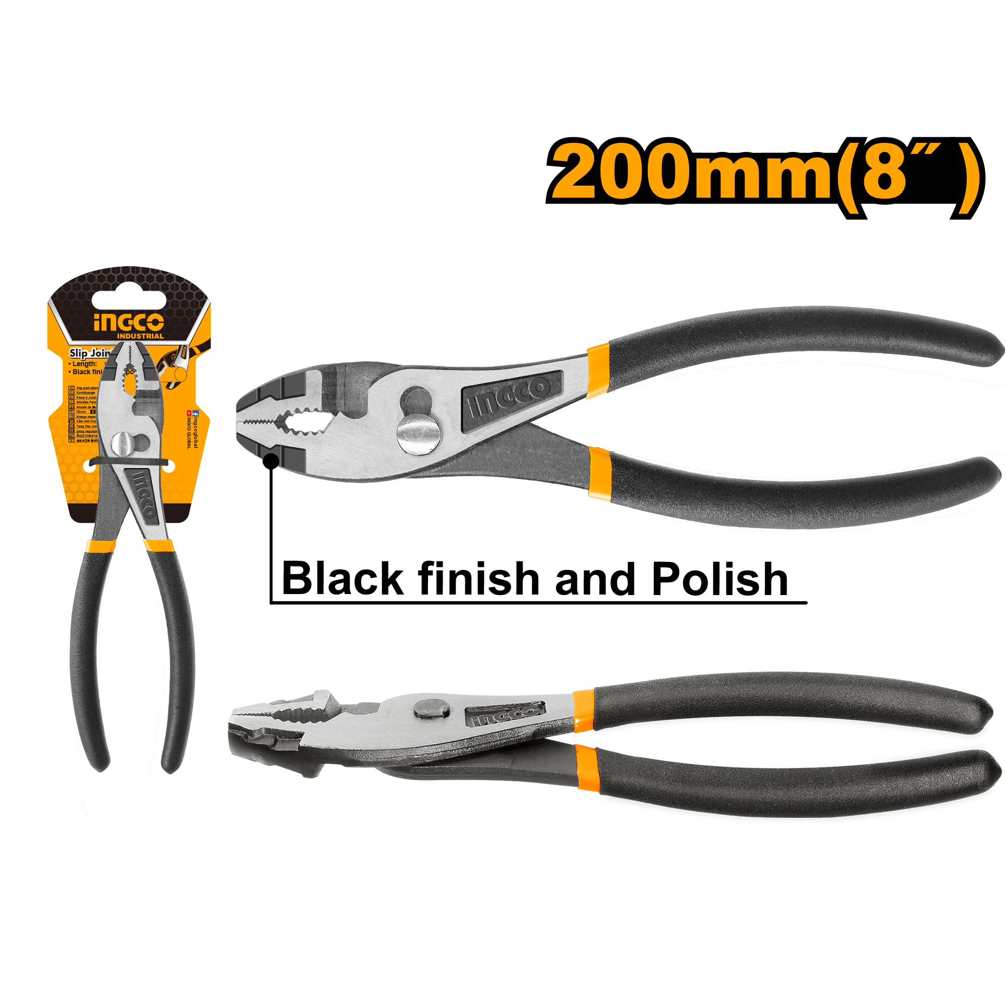 Slip Joint Pliers Packed 8″/200mm HSPJP02200