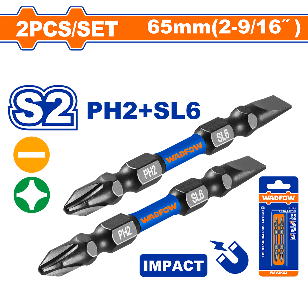 Impact screwdriver bits WSV3K63