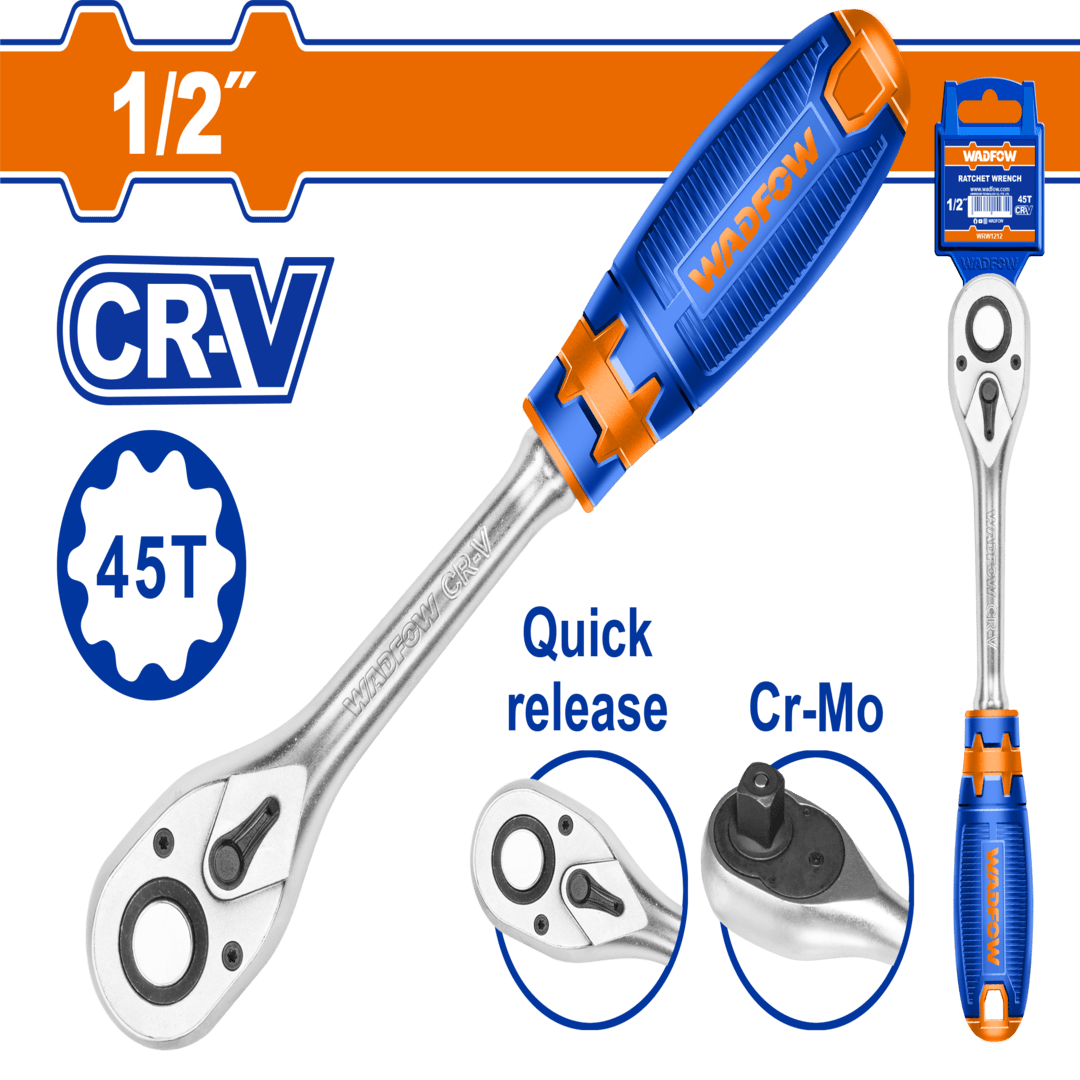 1/2″ Ratchet wrench  Size:1/2″ 45T Length:260mm WRW1212