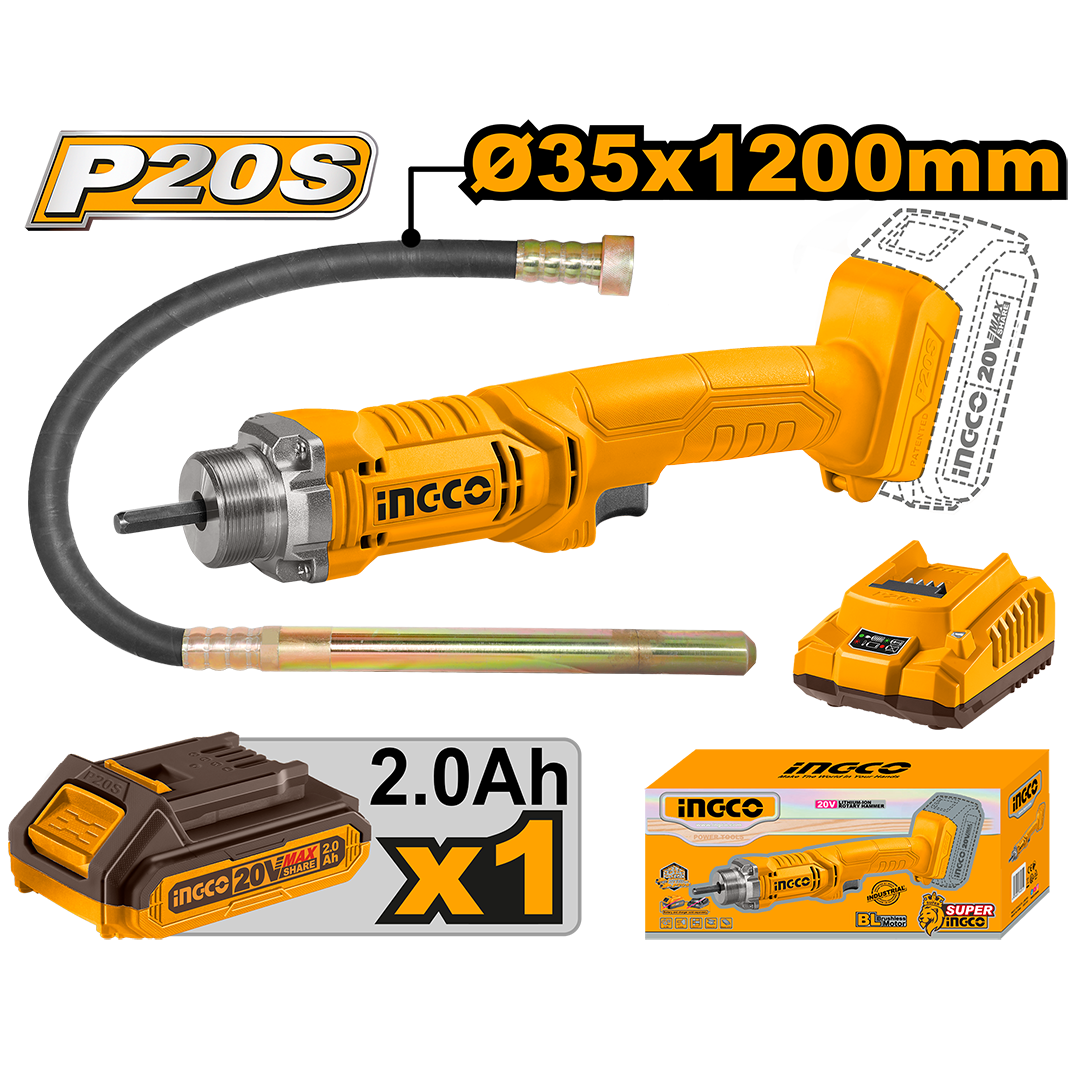 Cordless concrete vibrator CCVLI2023011