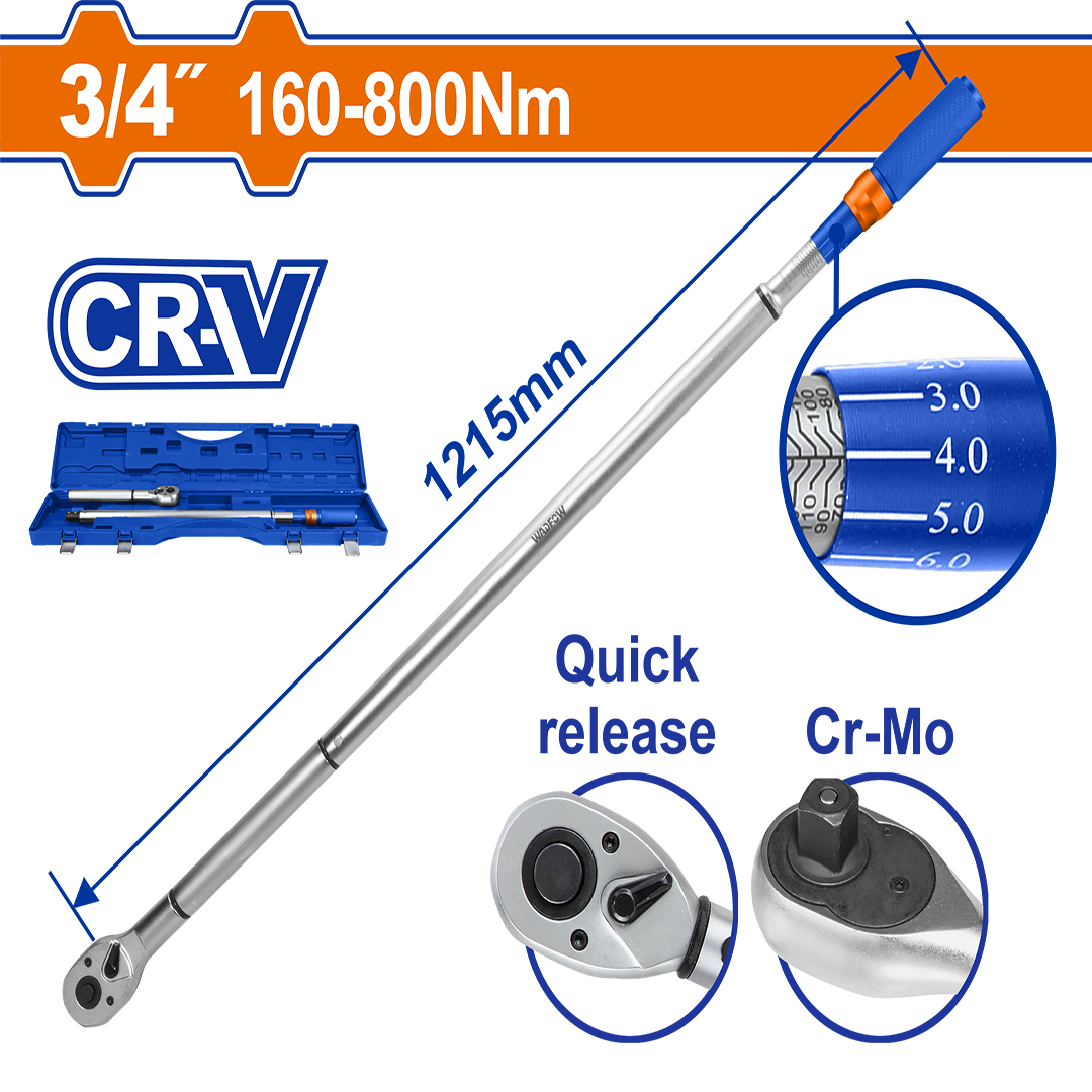 Preset torque wrench WWQ4D34