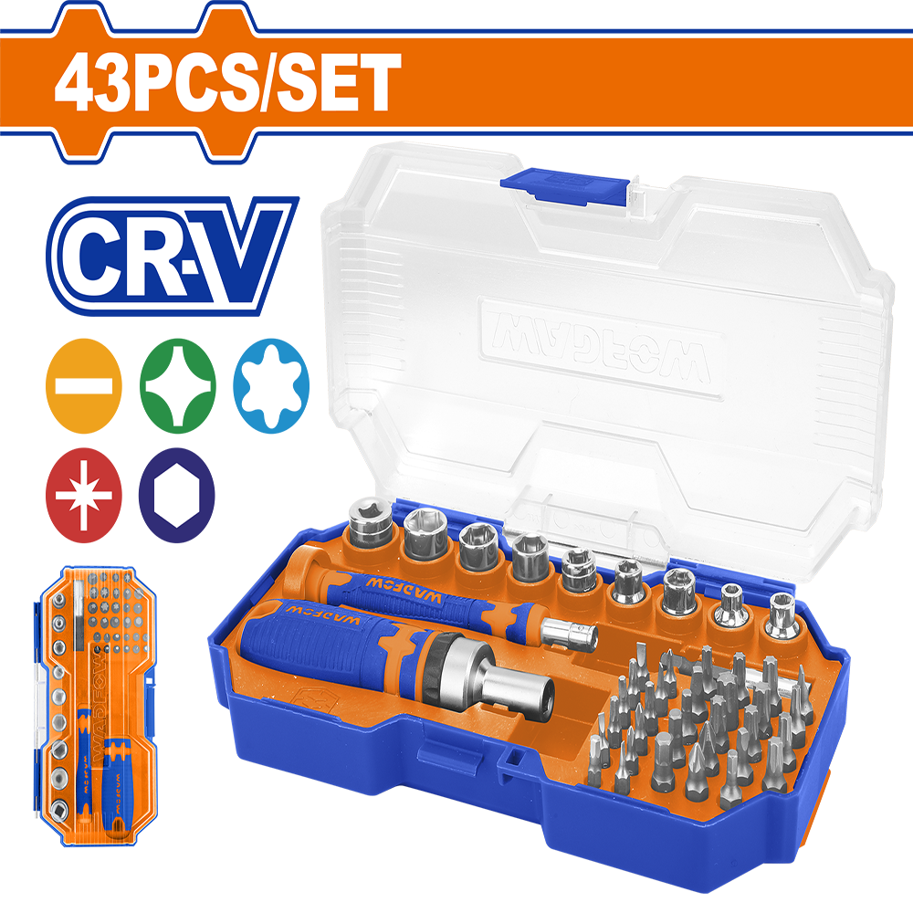 43 Pcs Screwdriver bits set WSS8B43