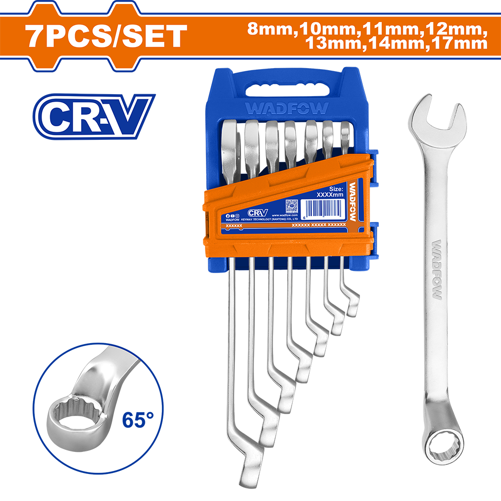 7 Pcs Deep offset combination wrench set WSP2207
