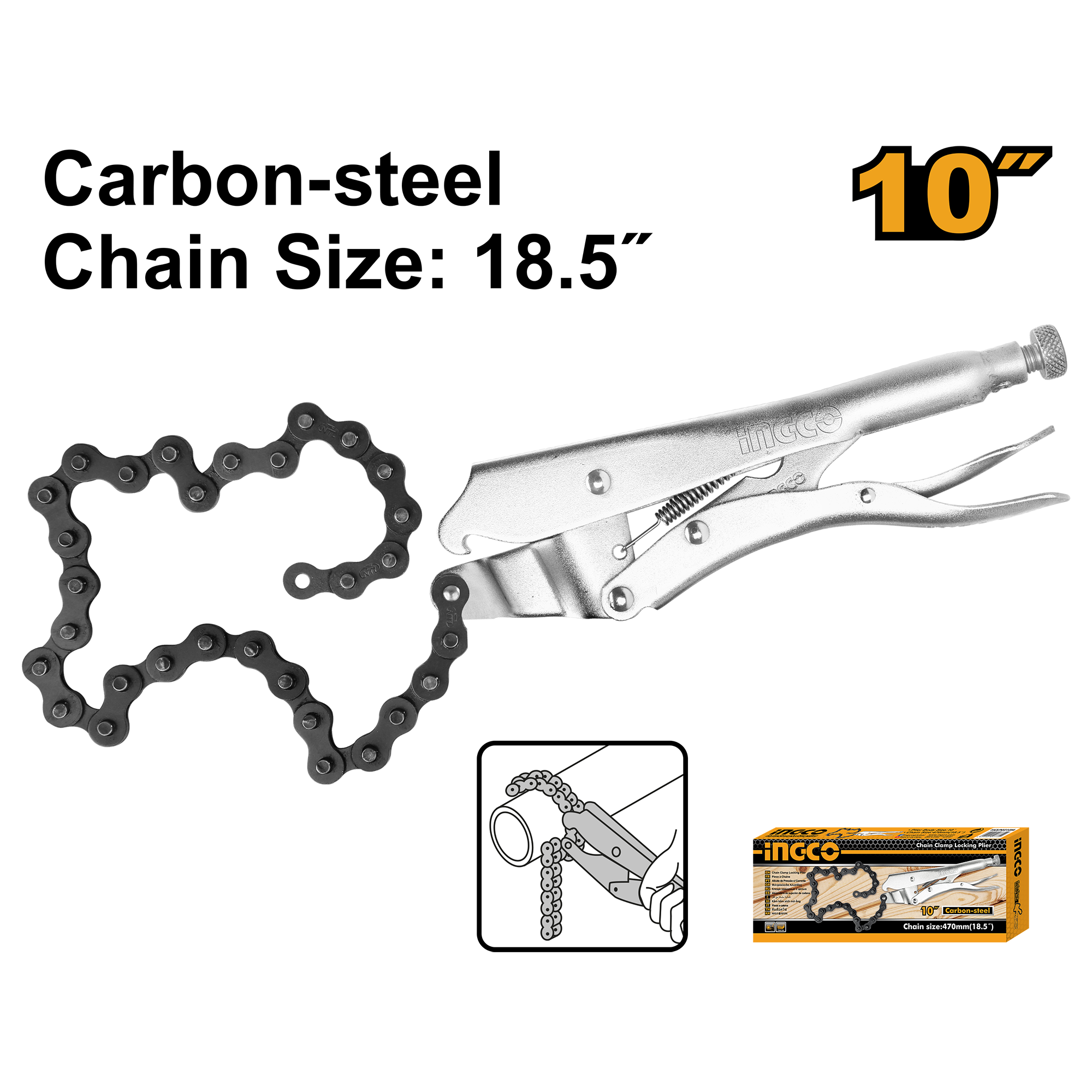 Chain clamp locking plier HCLP0210