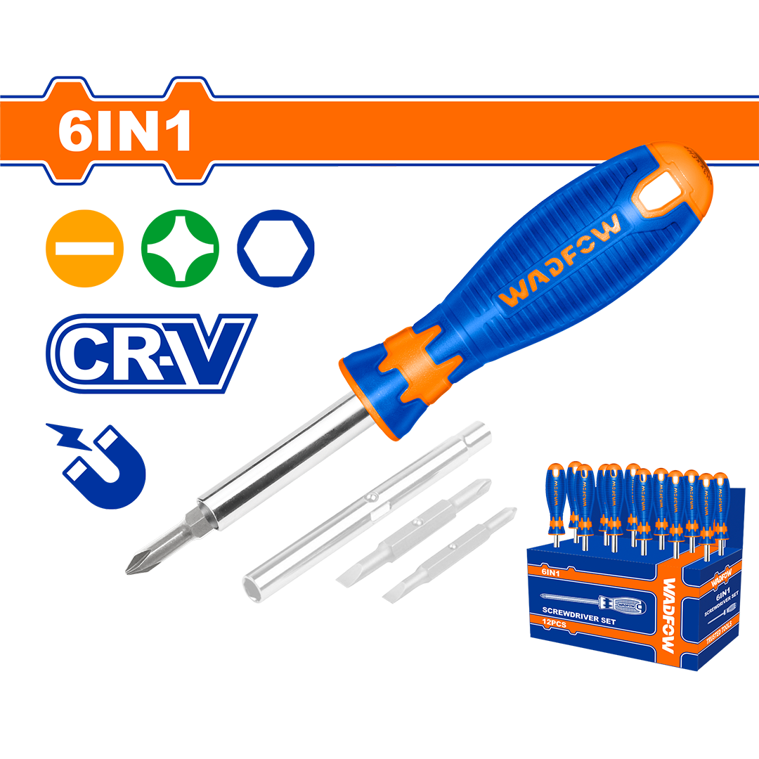 6 In 1 screwdriver set