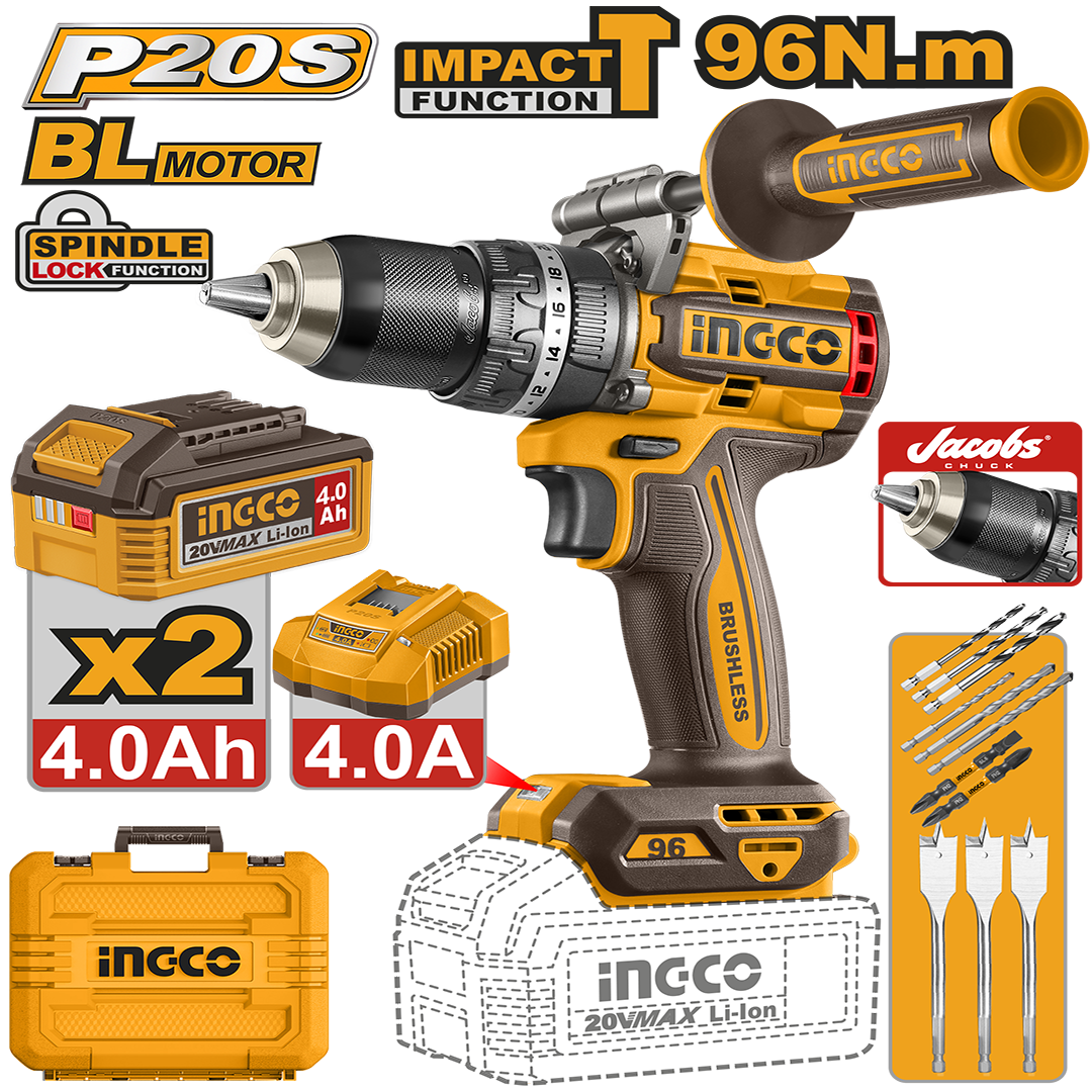 Brushless cordless impact drill CIDLI209686