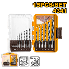 15 Pcs HSS drill bit AKDL51506