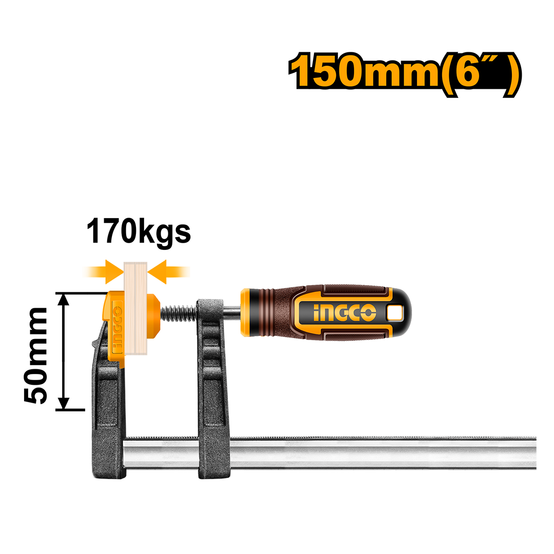 F clamp with plastic handle HFC020501