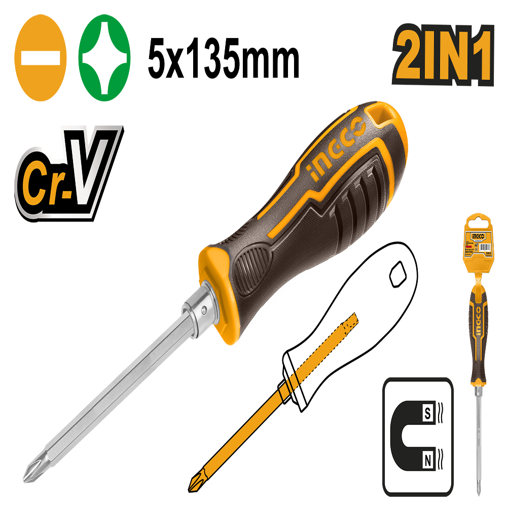 2 In 1 screwdriver set AKISD0203