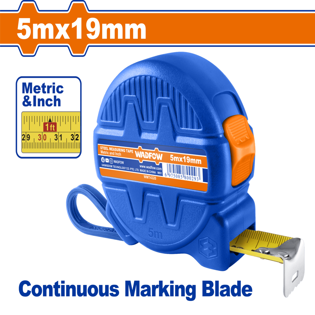 Steel measuring tape Size:5mx19mm WMT4320