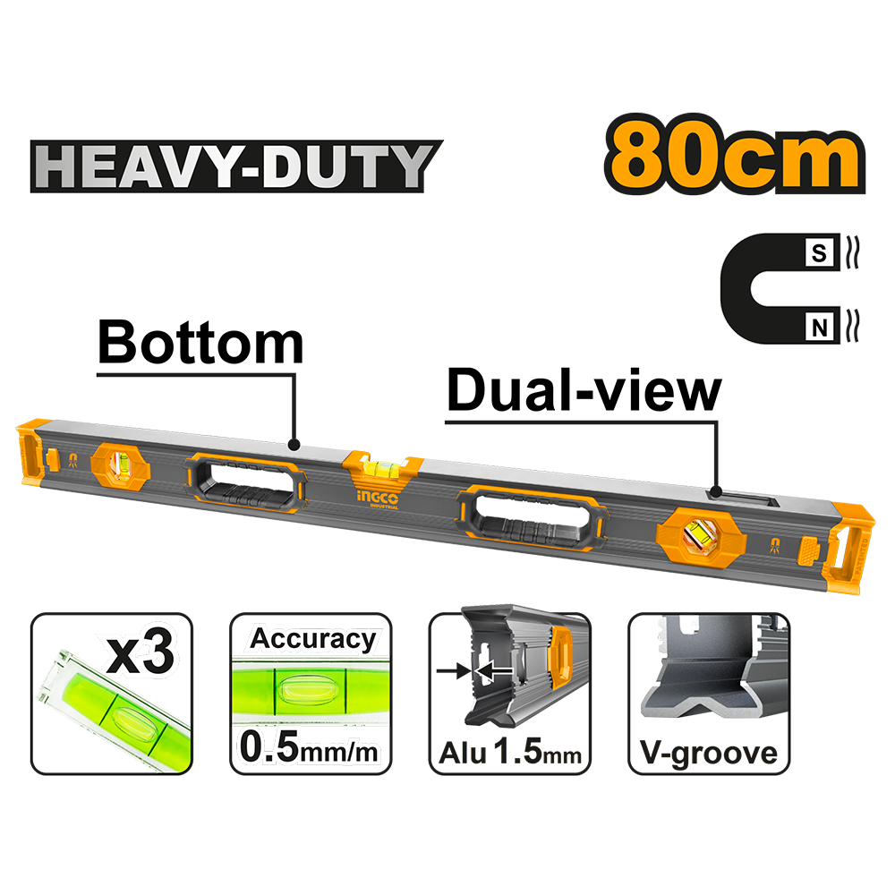 Spirit level(With powerful magnets) HSL68080