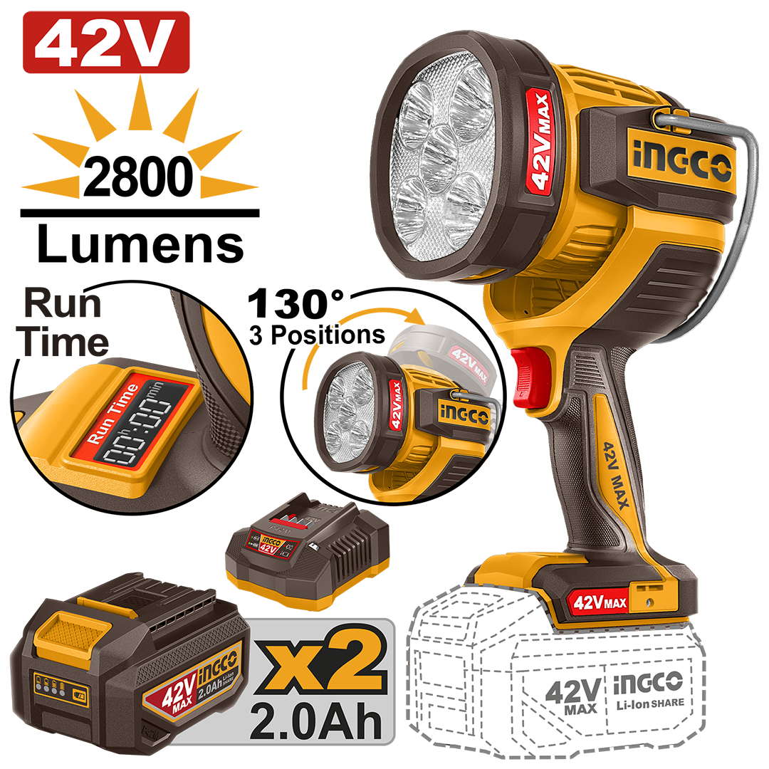 Cordless work lamp CWLI42896