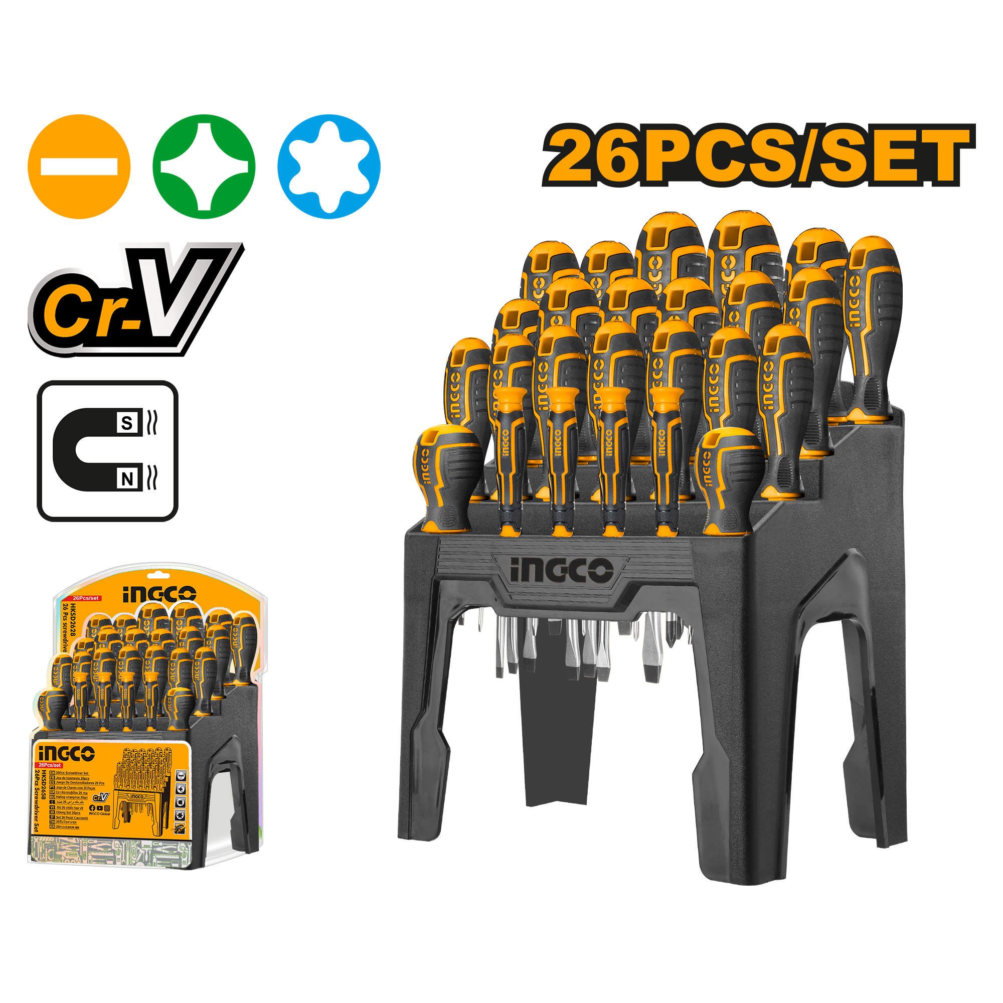 26 Pcs Screwdriver Set  HKSD2628
